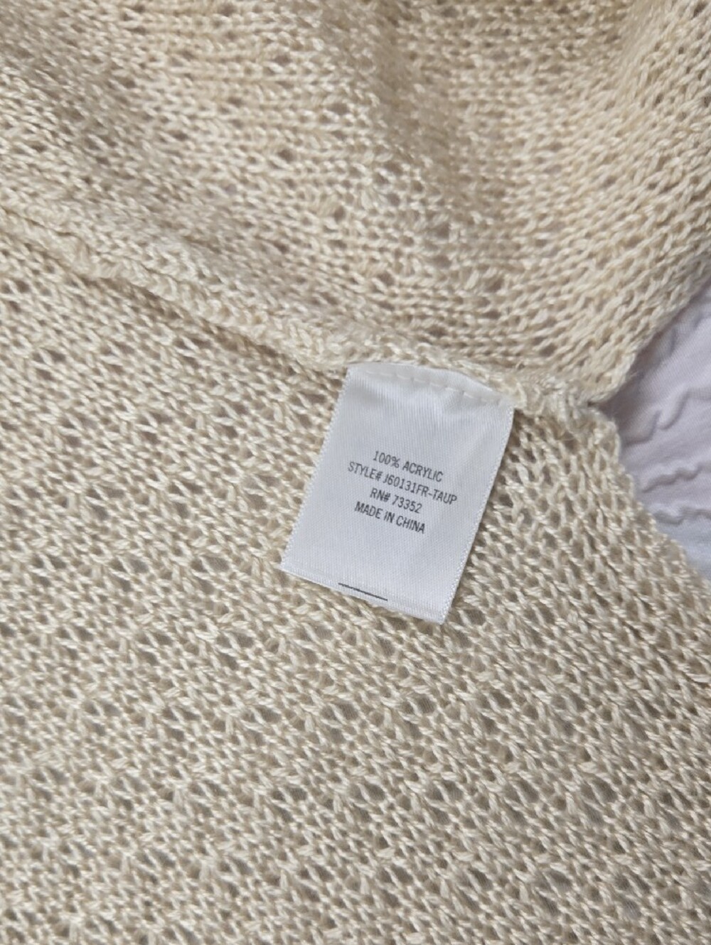 Alya Cream Open-Knit Sleeveless Vest - Picture 8 of 8